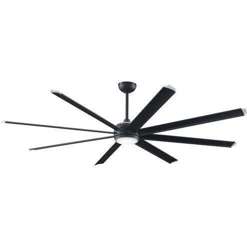 Stellar Black and Silver Accents 39 inch Set of 8 Fan Blades in Black with Silver Tip