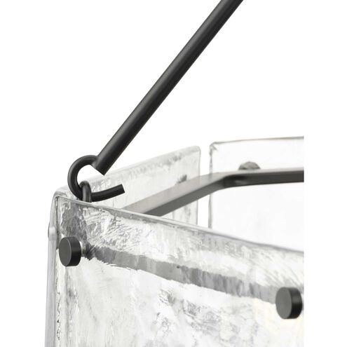 Rivera 6 Light 30 inch Matte Black Chandelier Ceiling Light, Design Series