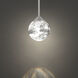 Quest LED 7.13 inch Brushed Nickel Mini Pendant Ceiling Light, Beyond 