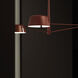 Ray LED 35.75 inch Oxide Red Chandelier Ceiling Light