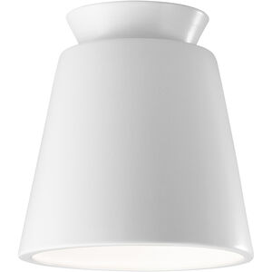 Radiance Collection 1 Light 7.5 inch Gloss White Outdoor Flush-Mount