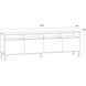 Ambrose 75.25 inch Champagne Gold / Cream Modular Media Console And Cabinet