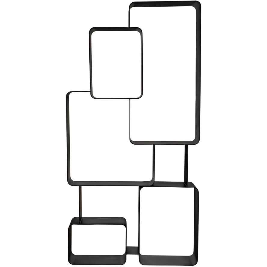 Larra Matte Black Bookcase