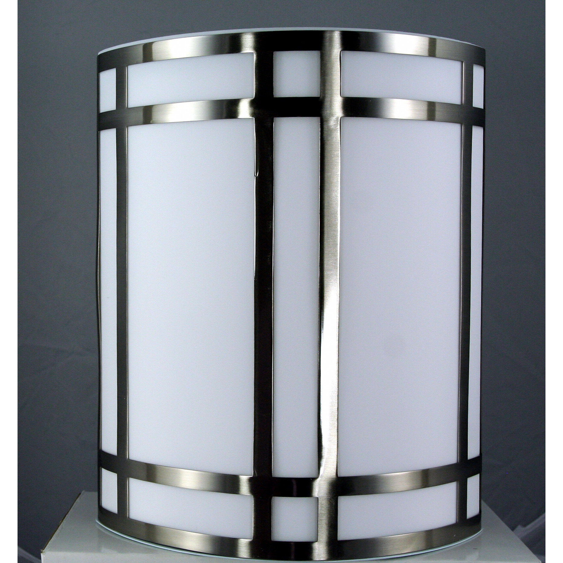Signature 1 Light 11 inch Brushed Steel Wall Lamp Wall Light