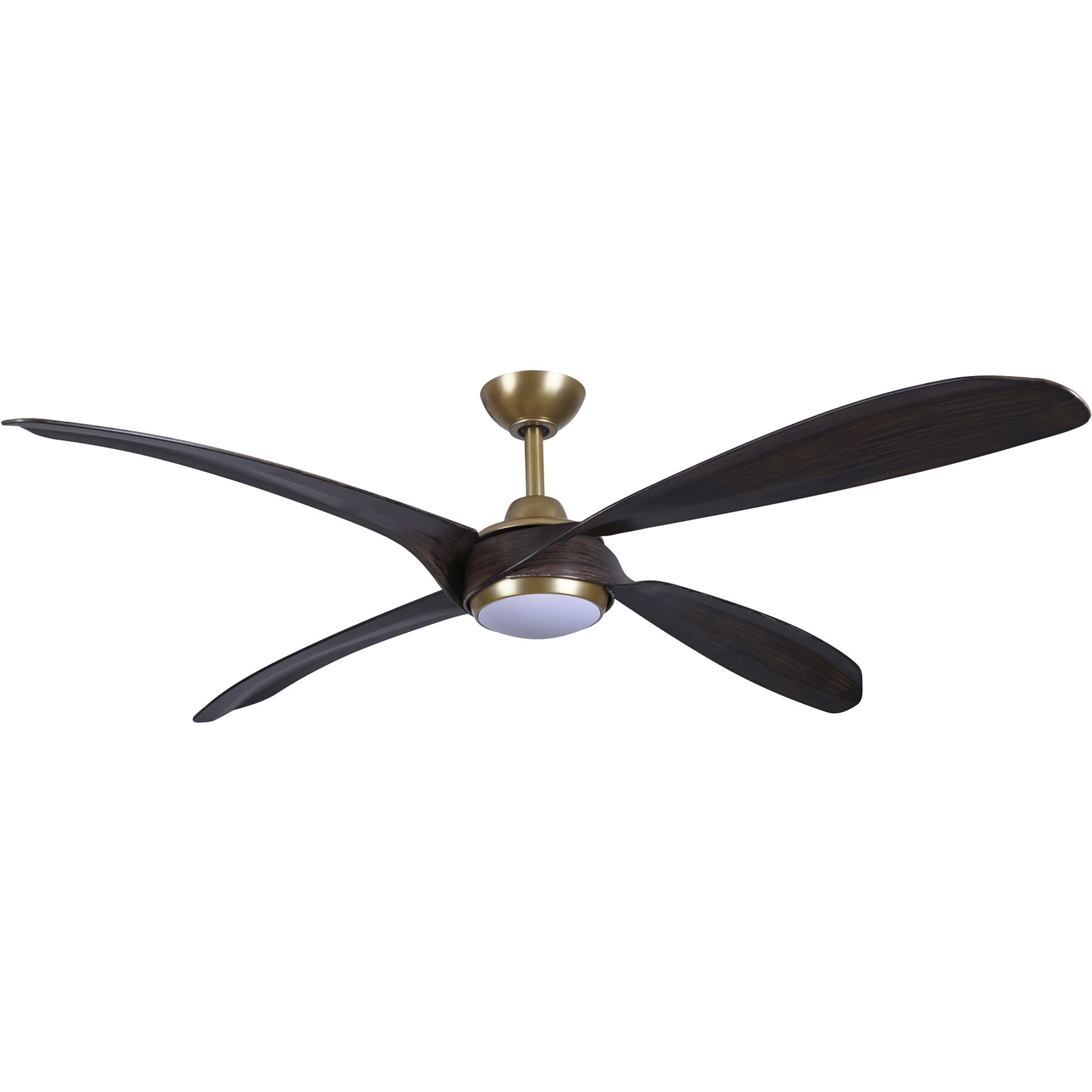Mortyn 60 inch Legacy Brass with Dark Oak Blades Indoor/Outdoor Ceiling Fan
