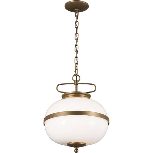 Homestead Opal 2 Light 12 inch Champagne Bronze Pendant Ceiling Light, Opal