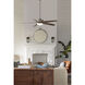 Dungarvan 60 inch Antique Nickel with Driftwood Blades Ceiling Fan, Progress LED
