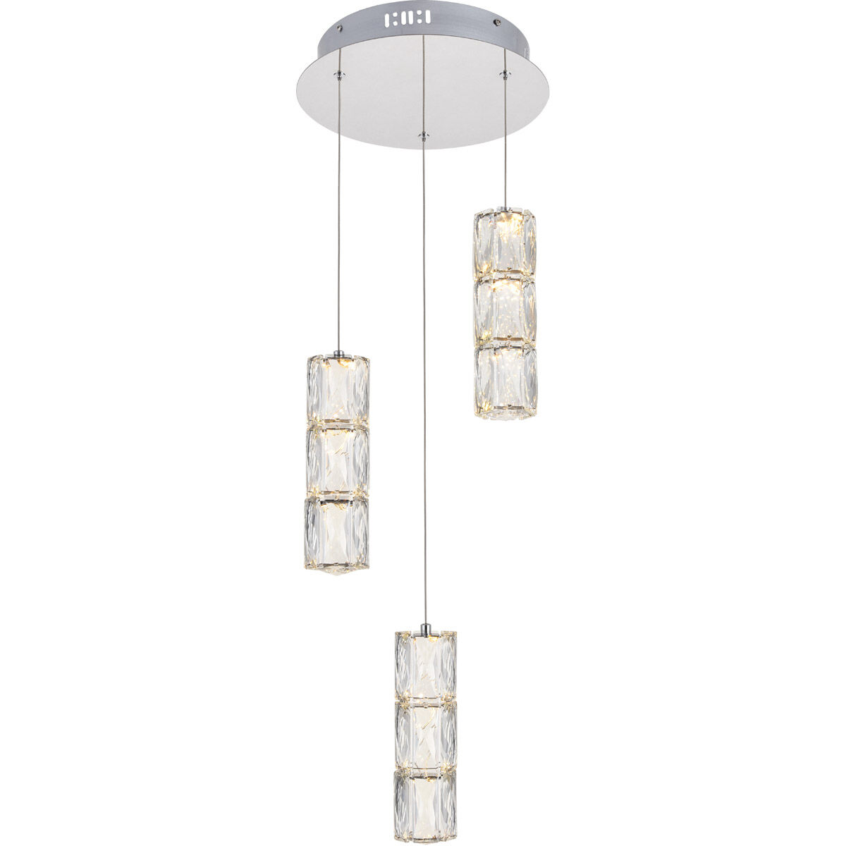 Polaris LED 12 inch Chrome Pendant Ceiling Light