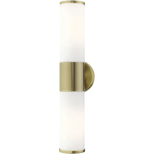 Lindale 2 Light 19 inch Antique Brass ADA Vanity Sconce Wall Light