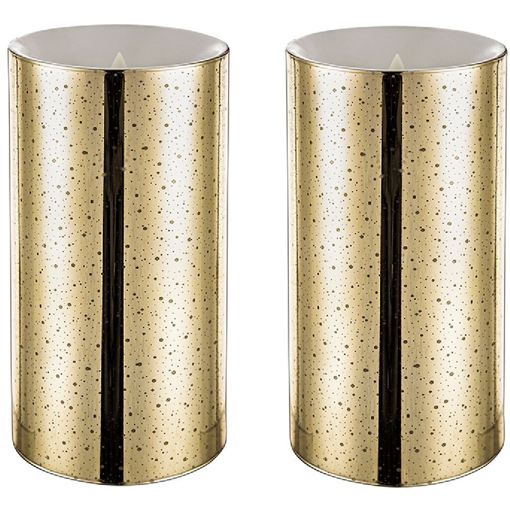 Speckled 8 X 4 inch LED Candle