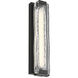 Hiltic LED 17.5 inch Matte Black Outdoor Wall Sconce