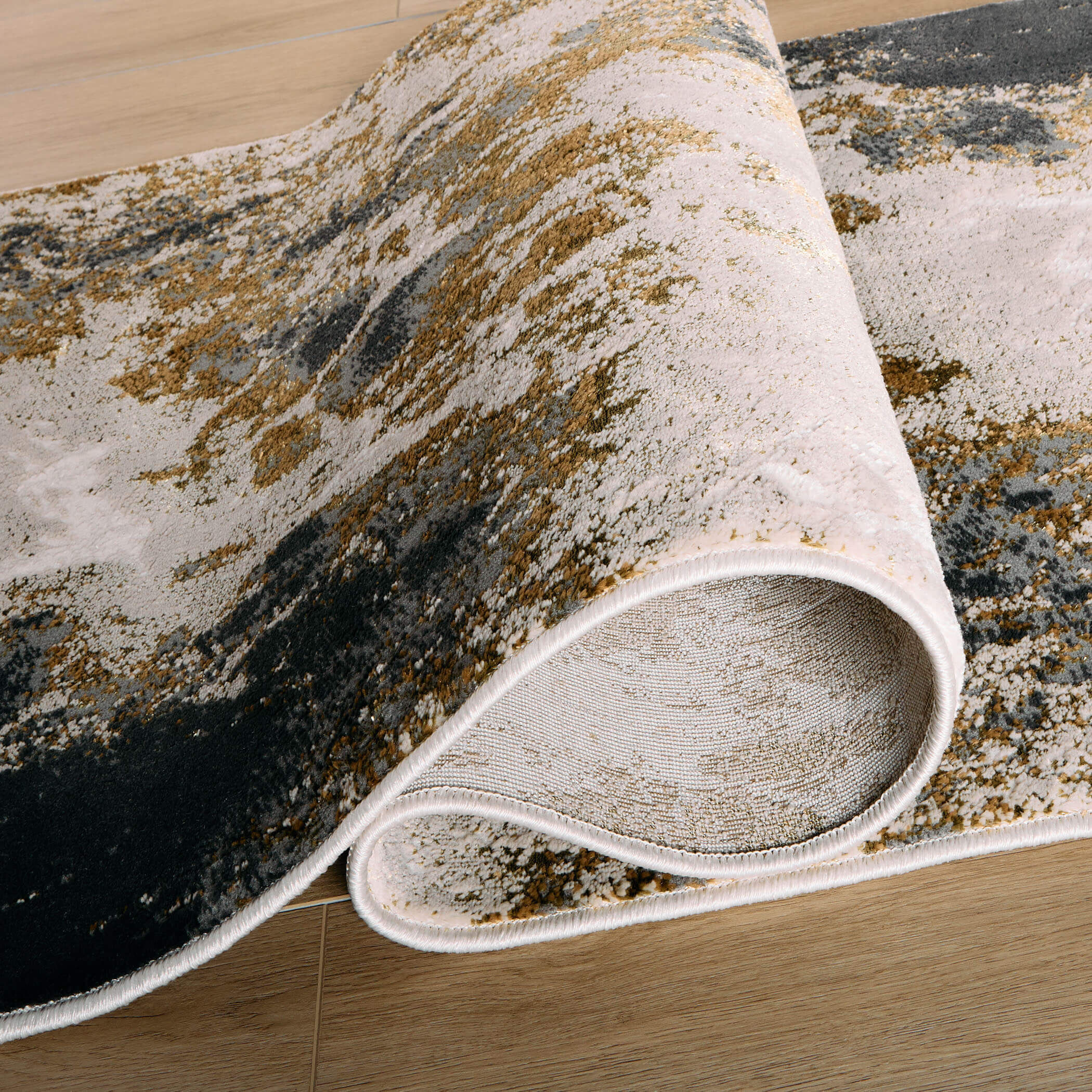 Artema 94 X 32 inch Gold Rug in 2 x 8