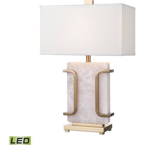 Archean 29 inch 150.00 watt Pink with Cafe Bronze Table Lamp Portable Light