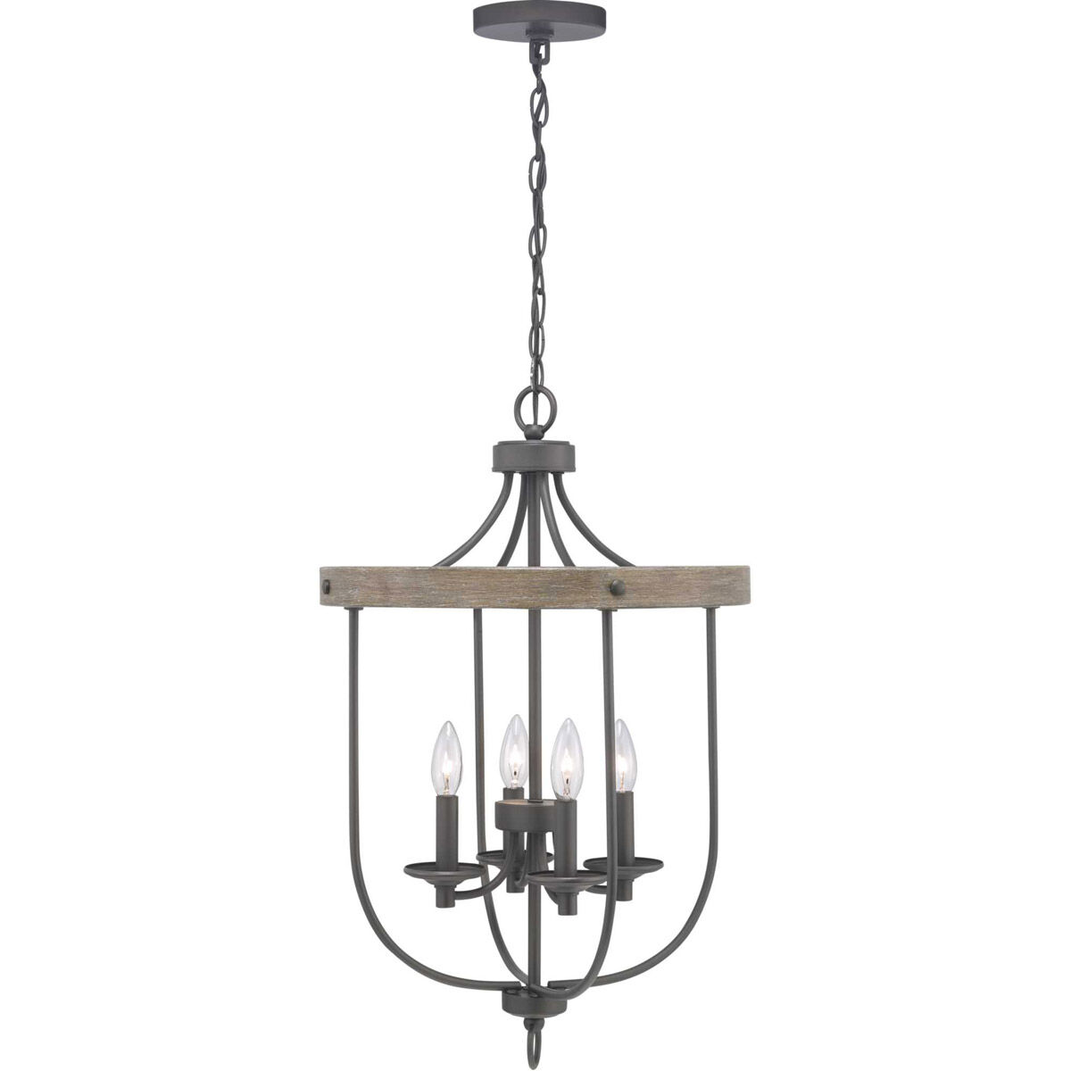 Gulliver 4 Light 17 inch Graphite Foyer Pendant Ceiling Light