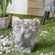 Crown Lion Gray Outdoor Planter