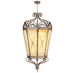 Bristol Manor 16 Light 40 inch Palacial Bronze with Gilded Accents Foyer Pendant Ceiling Light