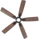 Mykonos 5 60 inch Oil Rubbed Bronze and Barn Wood with Barn Wood Blades Downrod Ceiling Fan in 3000K, Oil Rubbed Bronze Barn Wood