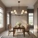 C&M by Chapman & Myers Ridgewood 6 Light 48 inch Aged Iron Chandelier Ceiling Light