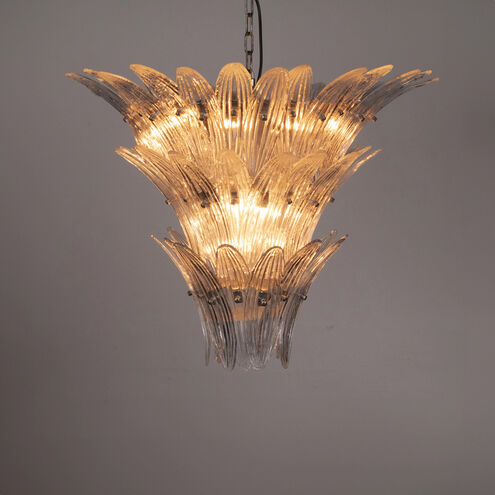 Emperor 12 Light 30 inch Antique SIlver Chandelier Ceiling Light