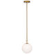 Aurelia LED 8 inch Brass Pendant Ceiling Light