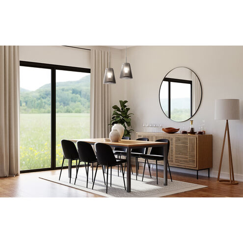 Dion 1 Light Black Cord Pendant Ceiling Light