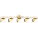 Realm Sphere 5 Light 40 inch Modern Gold Bath Vanity Wall Light