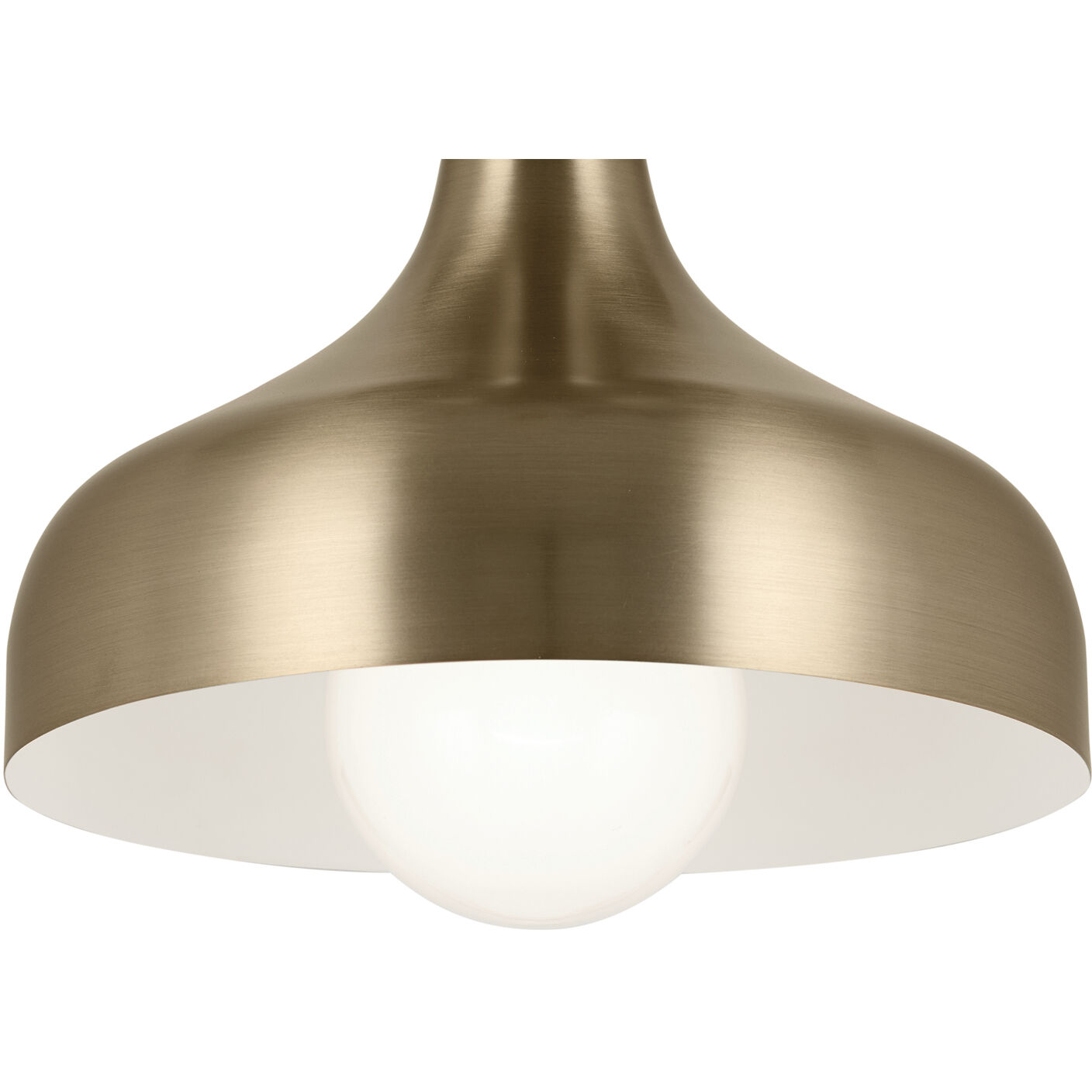 Sisu LED 8 inch Champagne Bronze Semi Flush Mount Ceiling Light