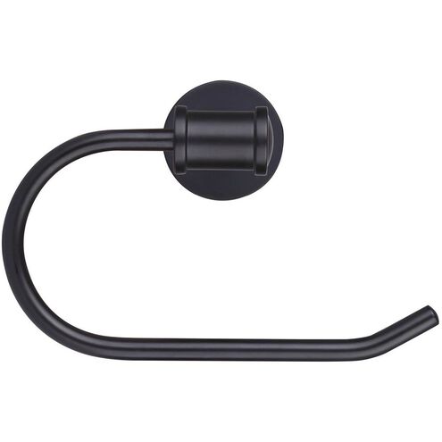 Carson 7 inch Black Towel Ring