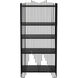 Mila Matte Black Bookcase