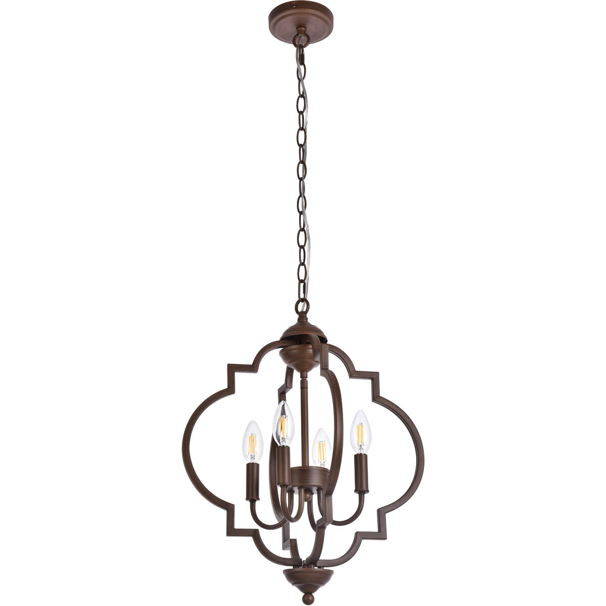 Sandara 4 Light 16 inch Weathered Oak Pendant Ceiling Light