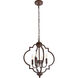Sandara 4 Light 16 inch Weathered Oak Pendant Ceiling Light