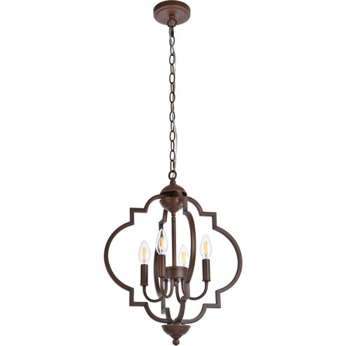 Sandara 4 Light 16 inch Weathered Oak Pendant Ceiling Light