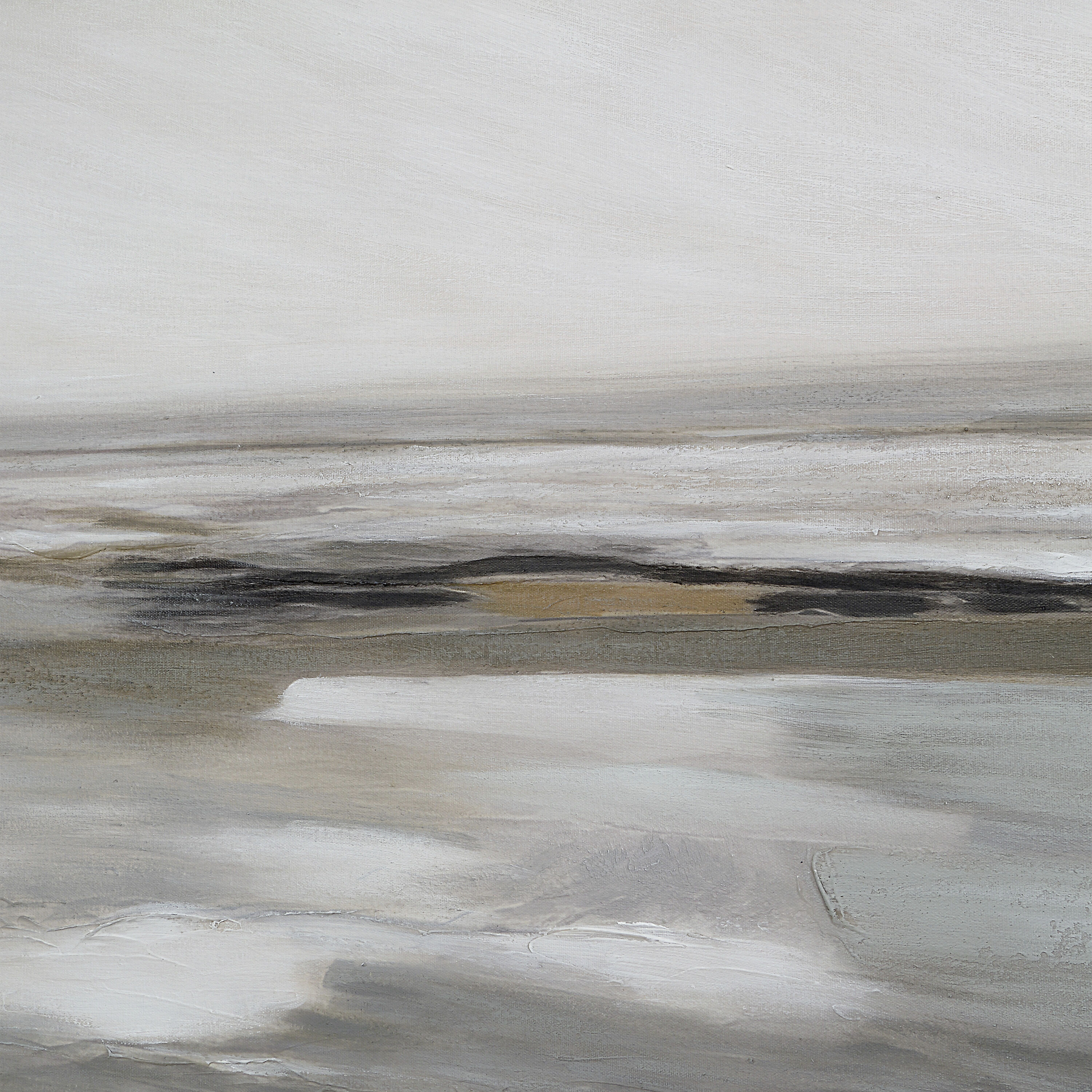 Arnar Grey/Beige/Black Canvas Art