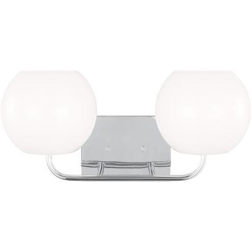 Rory 2 Light 18 inch Chrome Wall Bath Fixture Wall Light