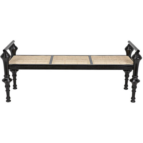 Indochine Charcoal Black Bench