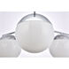Eclipse 6 Light 36 inch Chrome Pendant Ceiling Light