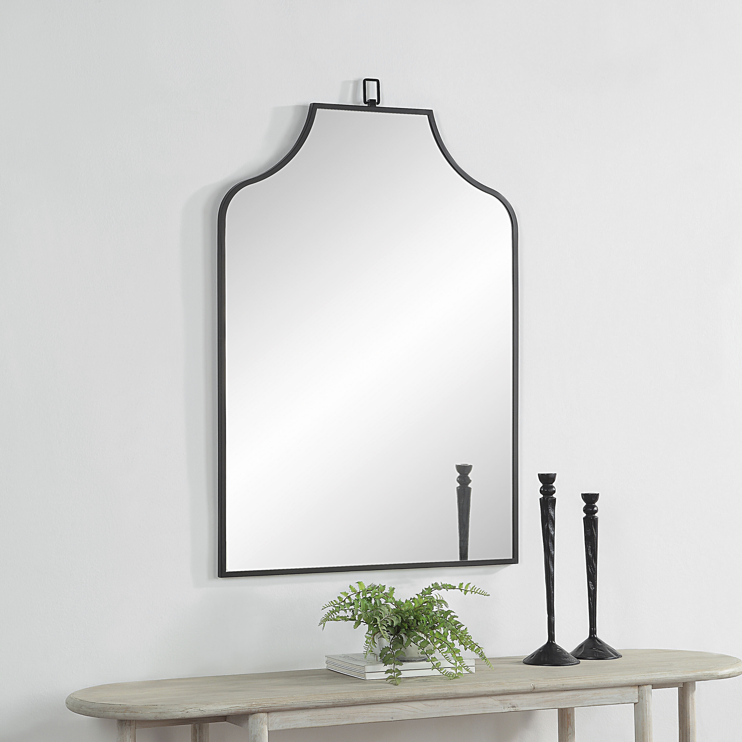 Breda 45 X 30 inch Matte Black Wall Mirror