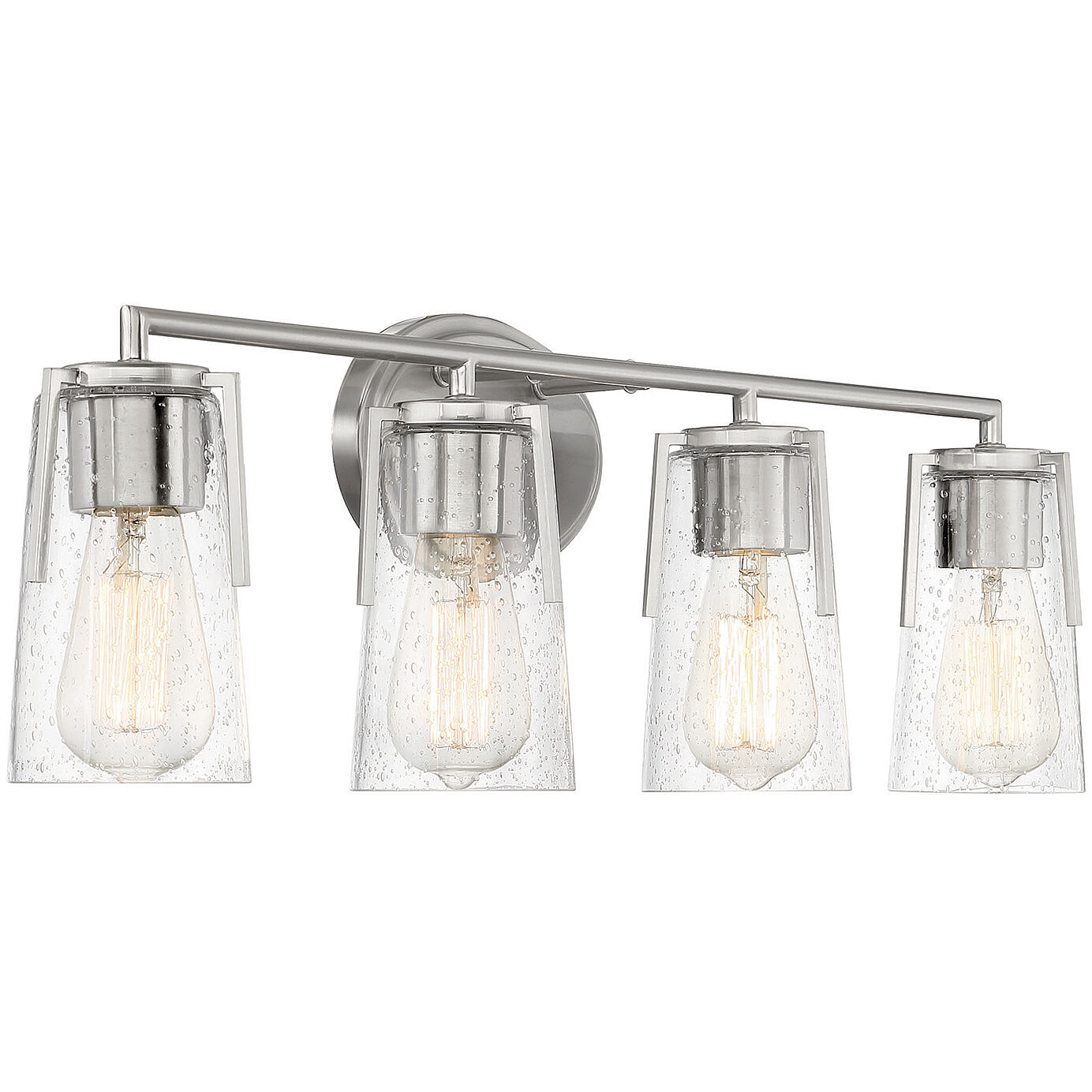 Sacremento 4 Light 32 inch Satin Nickel Bathroom Vanity Light Wall Light, Essentials