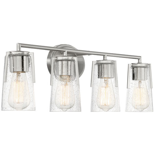 Sacremento 4 Light 32 inch Satin Nickel Bathroom Vanity Light Wall Light, Essentials