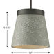 Terrazzo 1 Light 10 inch Graphite Pendant Ceiling Light