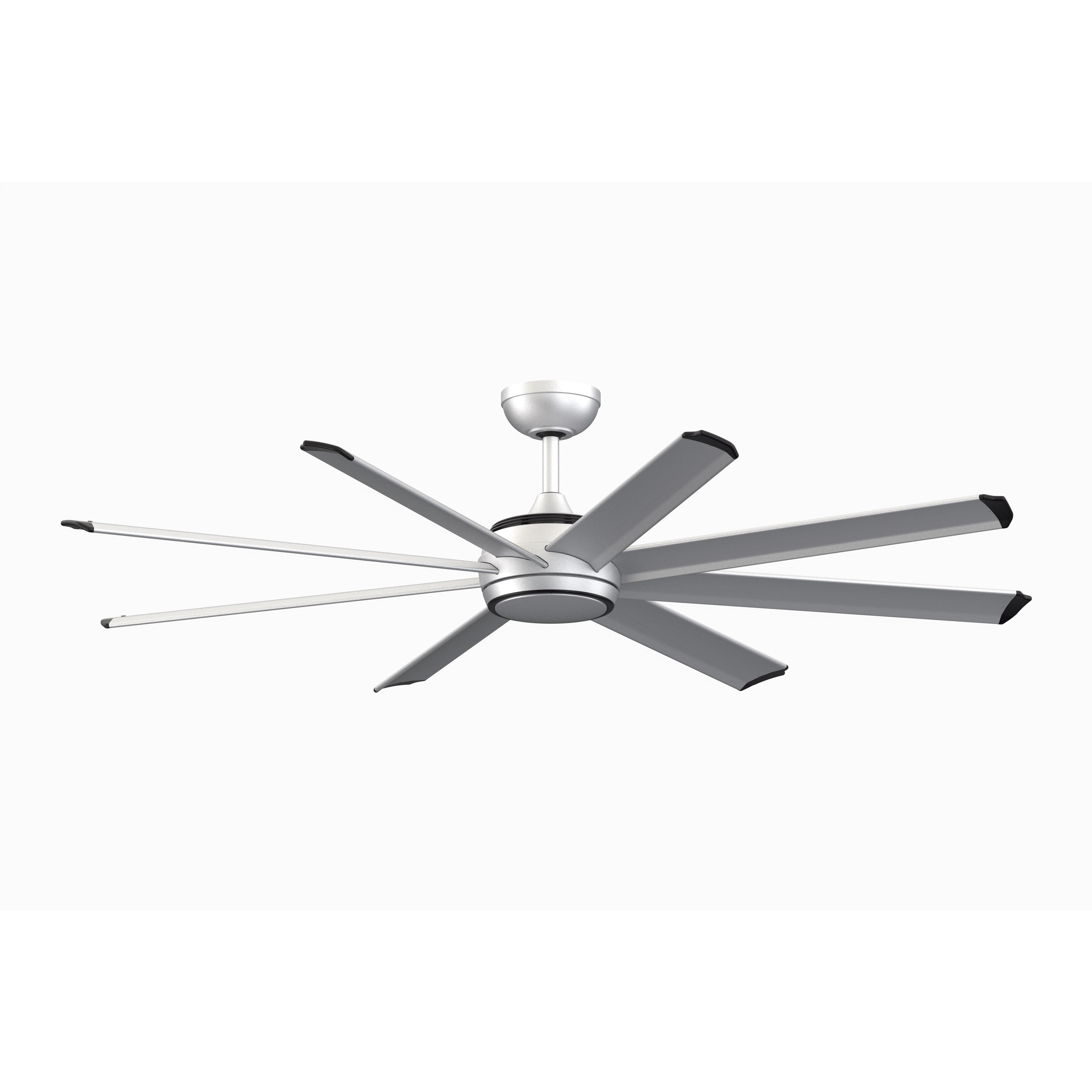 Stellar Custom 9.21 inch Silver Fan Motor Only, Blades Sold Separately