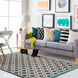 Hilda 60 X 36 inch Black Indoor Area Rug, Rectangle