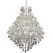 Maria Theresa 49 Light 46 inch Chrome Foyer Ceiling Light in Clear, Royal Cut