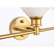 Gene 3 Light 28 inch Brass Wall sconce Wall Light