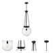 Beacon 1 Light 14 inch Matte Black Pendant Ceiling Light