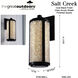 Great Outdoors Salt Creek LED 32.25 inch Coal Outdoor Wall Sconce