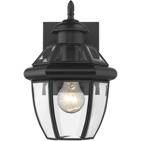 Westover 1 Light 10.5 inch Black Outdoor Wall Light