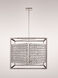 Struttura 8 Light 23.25 inch Stainless Steel Chandelier Ceiling Light