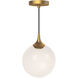 Alora Mood Nouveau 1 Light 7.88 inch Aged Gold Pendant Ceiling Light