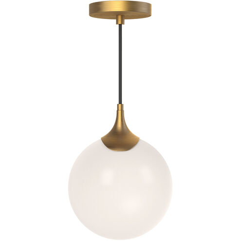 Alora Mood Nouveau 1 Light 7.88 inch Aged Gold Pendant Ceiling Light